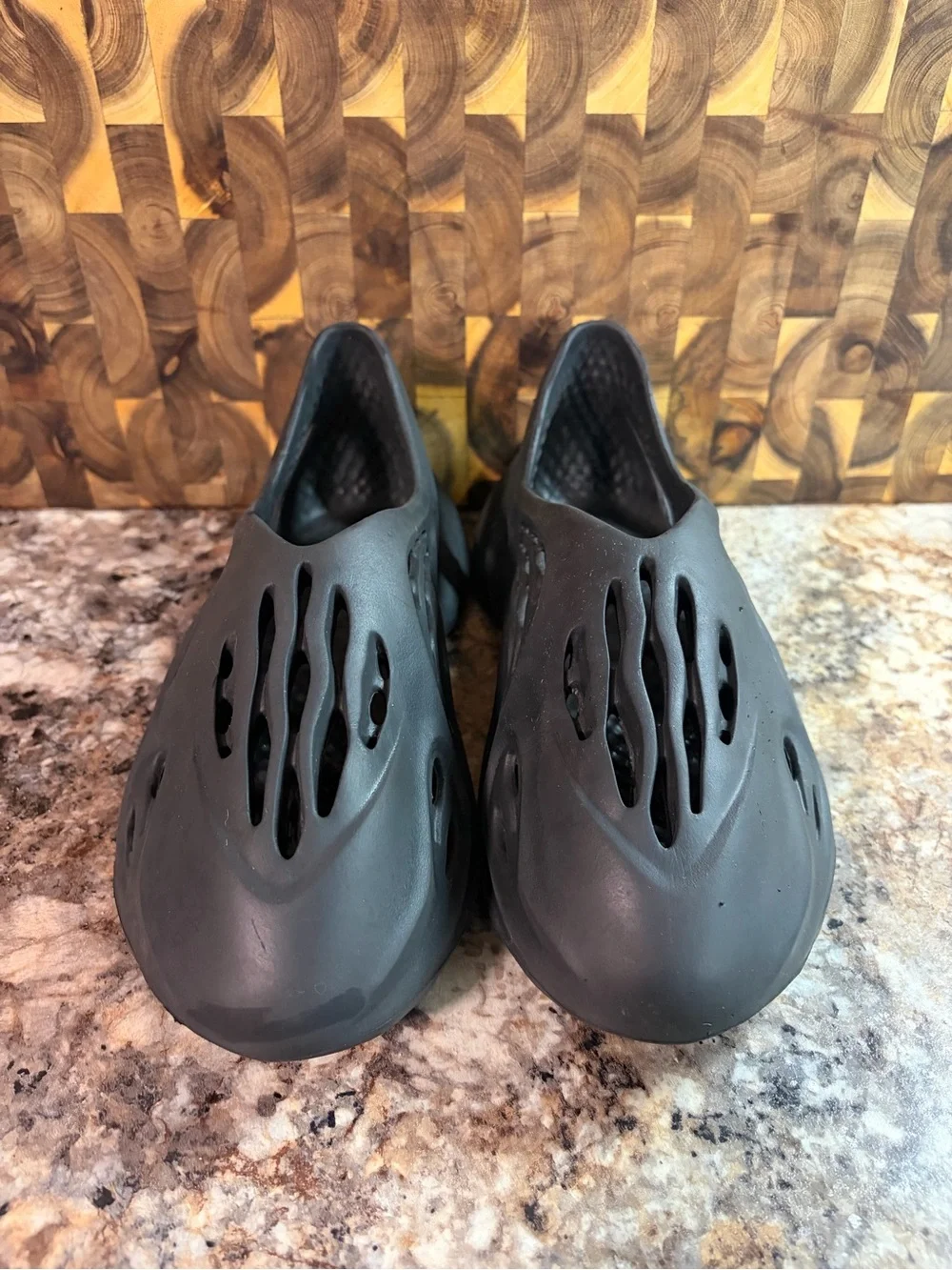 adidas Men's Black Foam Slip-On Ventilated Clog